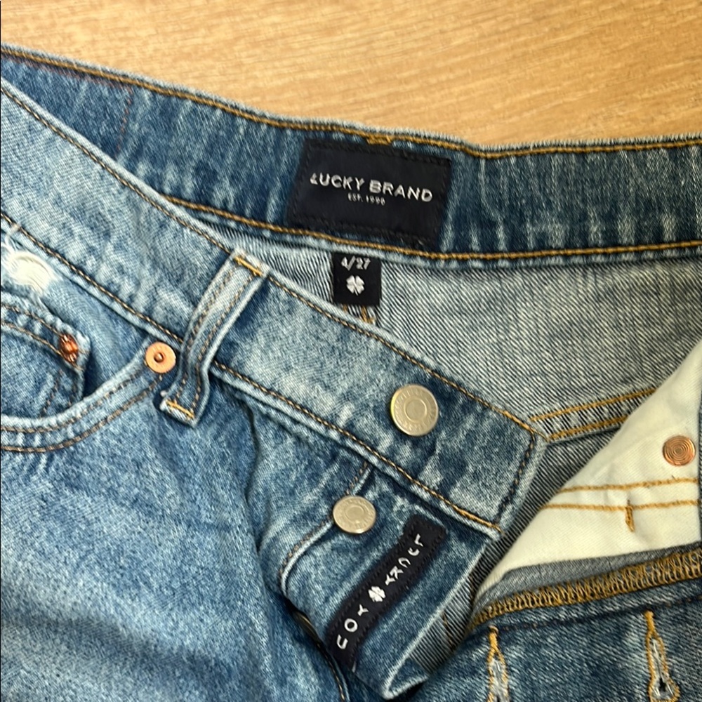 Lucky Brand Blue Vintage-Inspired Jean Shorts - Picture 2 of 3